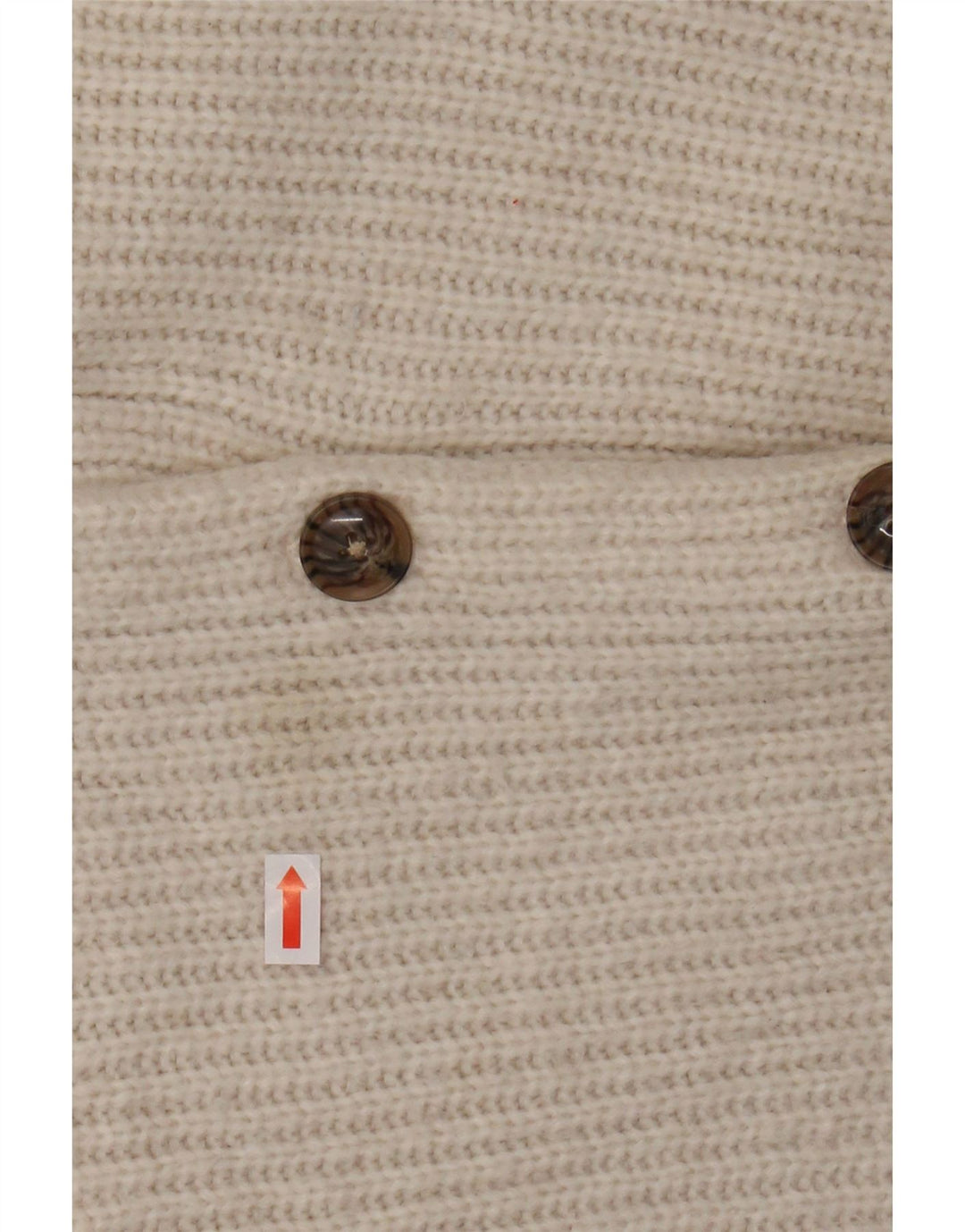 FAT FACE Suéter tipo cárdigan extragrande para mujer UK 10 Small White Nylon