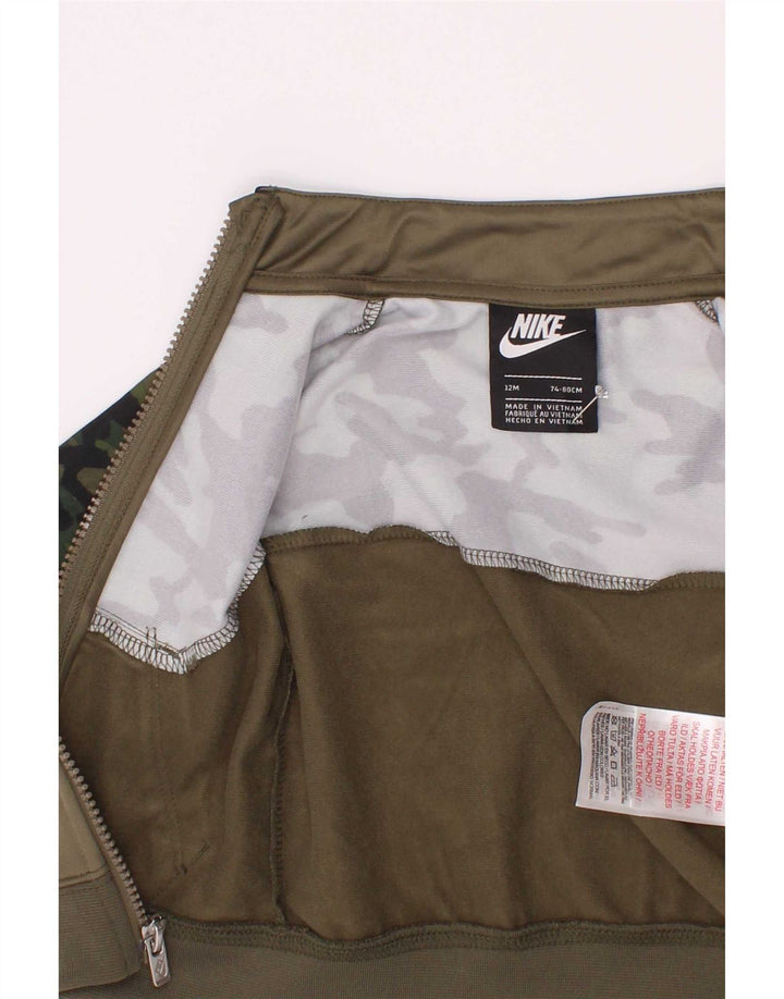 Nike - Chándal para bebés (9-12 meses), color caqui, camuflaje, poliéster