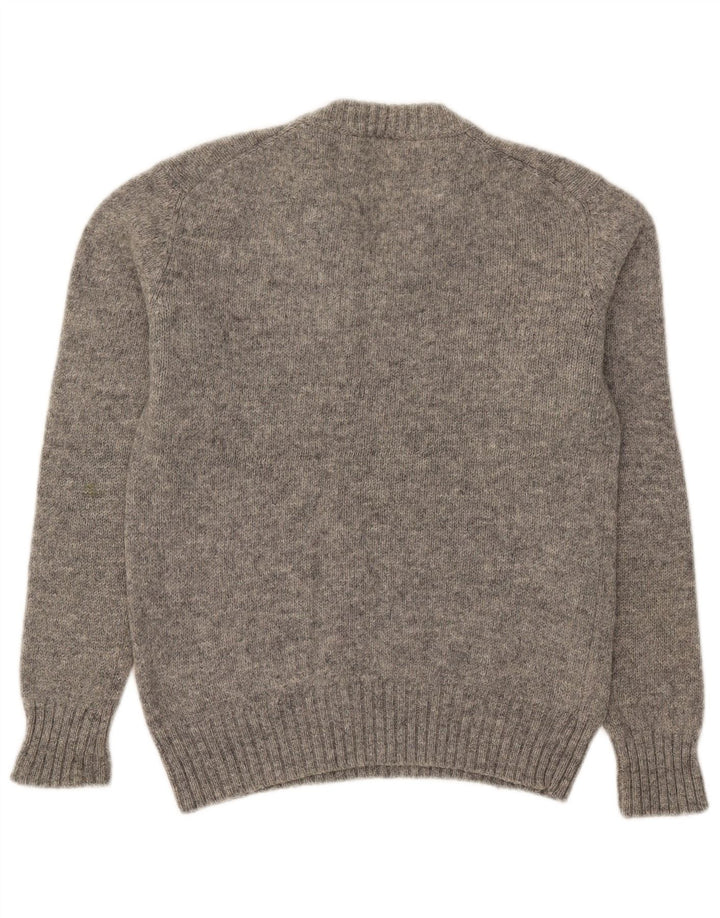 C & A Jersey con cuello en V para hombre IT 56/558 XL Lana moteada gris