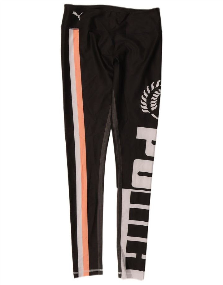 PUMA Leggings gráficos para mujer UK 40 Mediano Negro Colorblock Poliéster