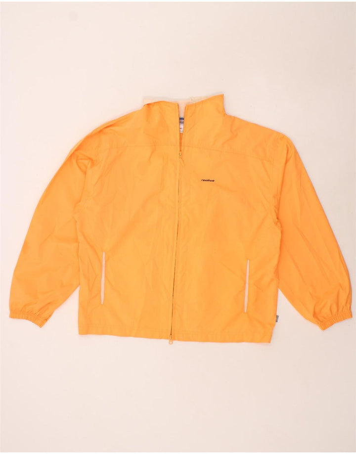 REEBOK Womens Rain Jacket UK 16 Large Orange Polyester Vintage Reebok and Second-Hand Reebok from Messina Hembry 