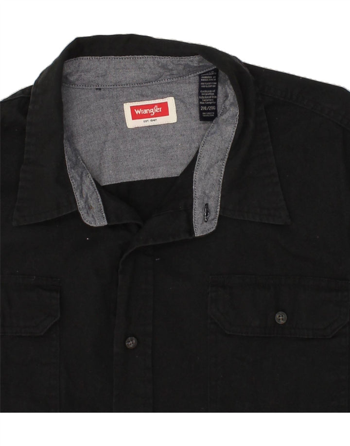 WRANGLER Camisa para hombre 2XL Algodón negro