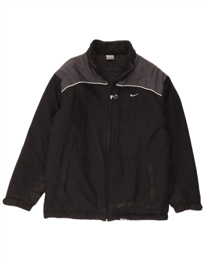 Nike Chaqueta cortavientos para niños 13-14 años XL Negro Colorblock Nylon