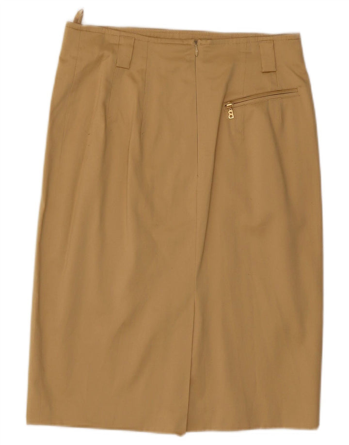 BOGNER Conjunto de falda de 2 piezas con 4 botones para mujer US 10 Grande W29 Algodón beige