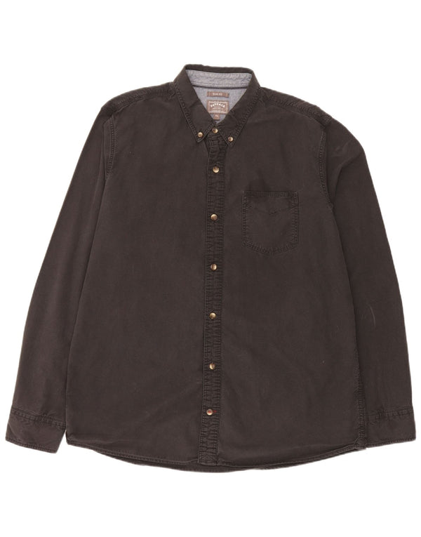 Camisa ajustada para hombre Fat Face XL Algodón negro
