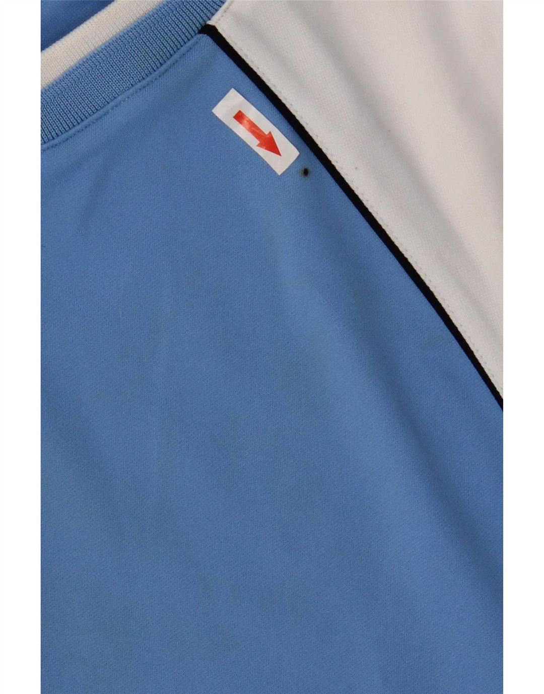Asics Hombre Camiseta Gráfica Top Azul Medio Colorblock Poliéster