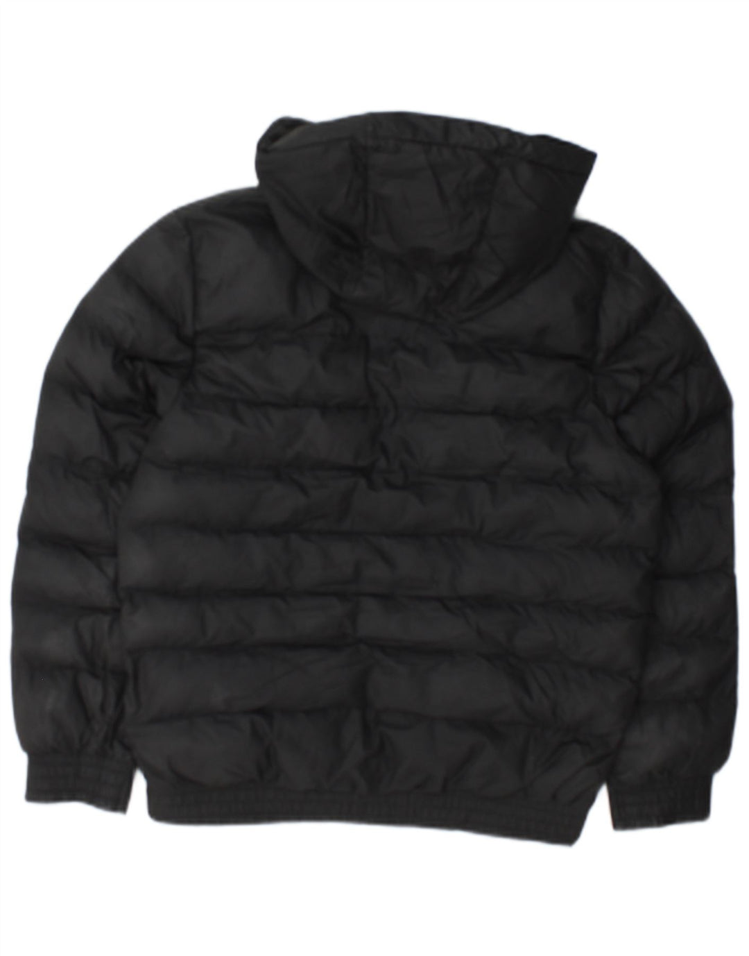 Nike Chaqueta acolchada con capucha para niños 12-13 años Laarge Negro Poliéster