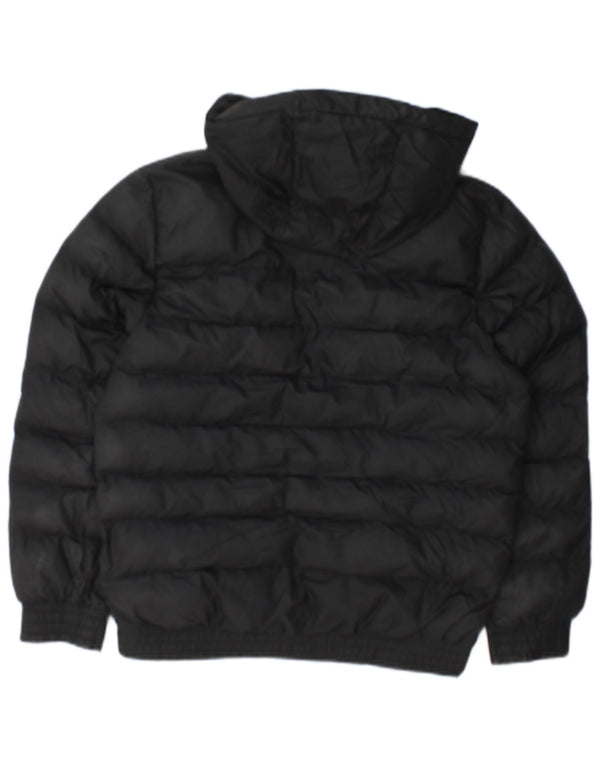 Nike Chaqueta acolchada con capucha para niños 12-13 años Laarge Negro Poliéster