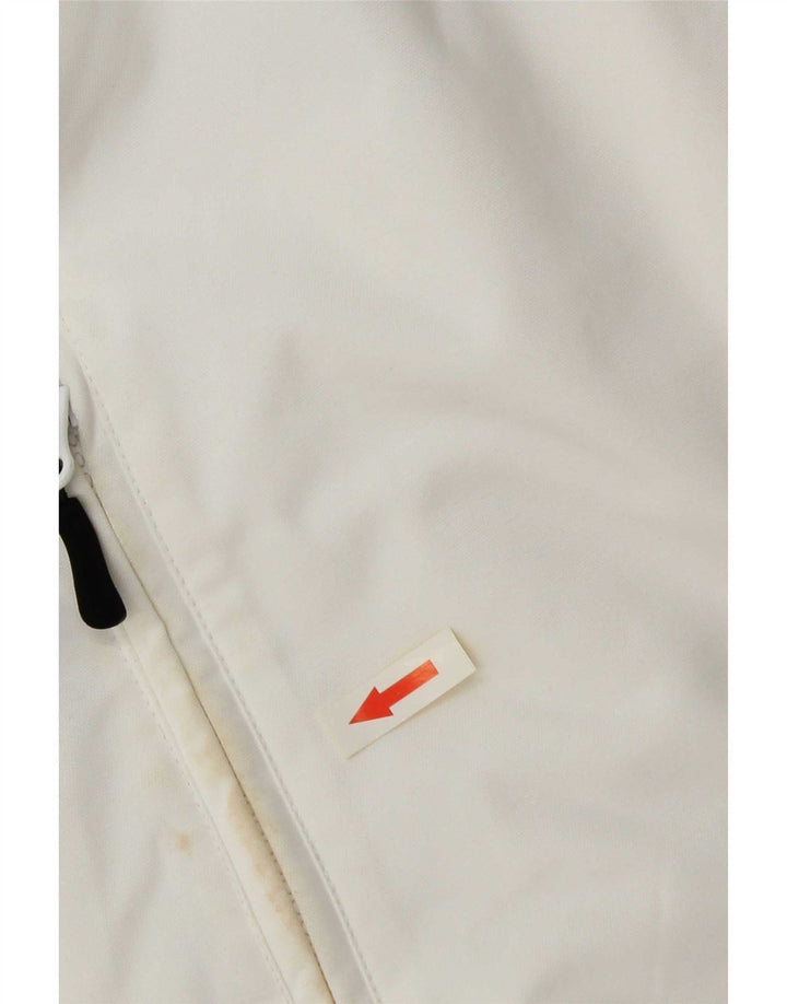 Adidas Chaqueta Bomber Acolchada Con Capucha Para Hombre UK 38 Medium White Nylon