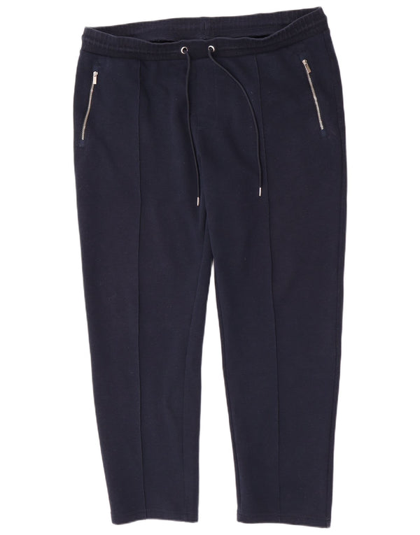 Marks & Spencer Pantalones de Chándal Autograph para Mujer UK 40 XL Azul Marino