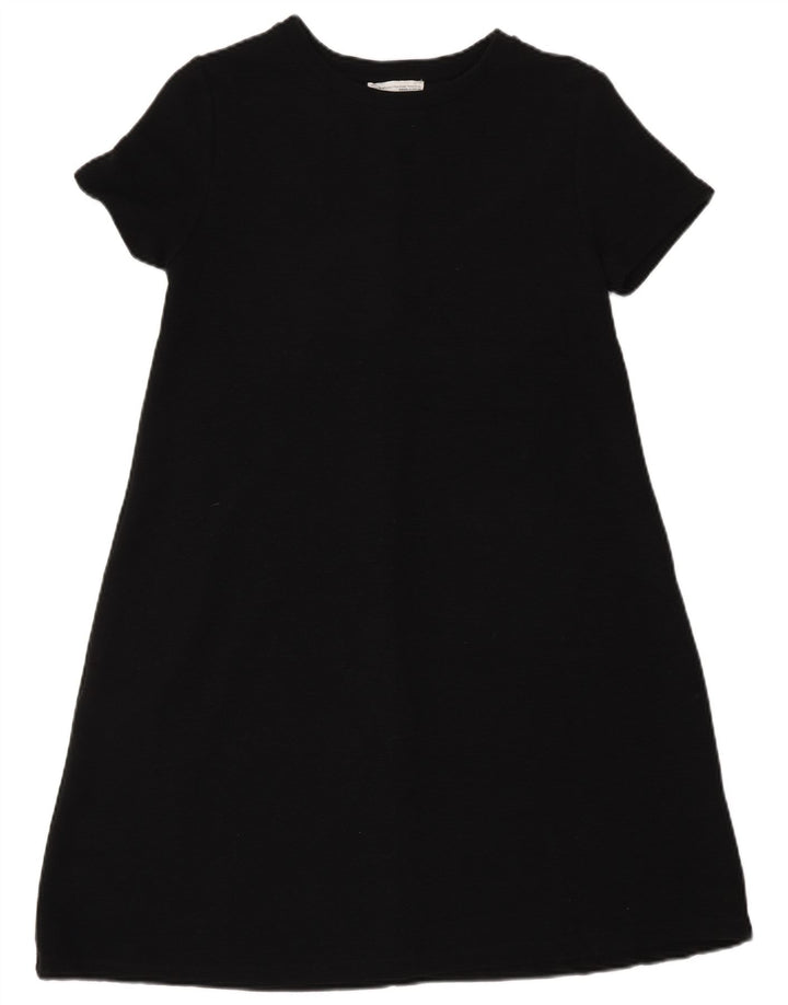 Zara Mujer Vestido Acampanado UK 44 Mediano Negro