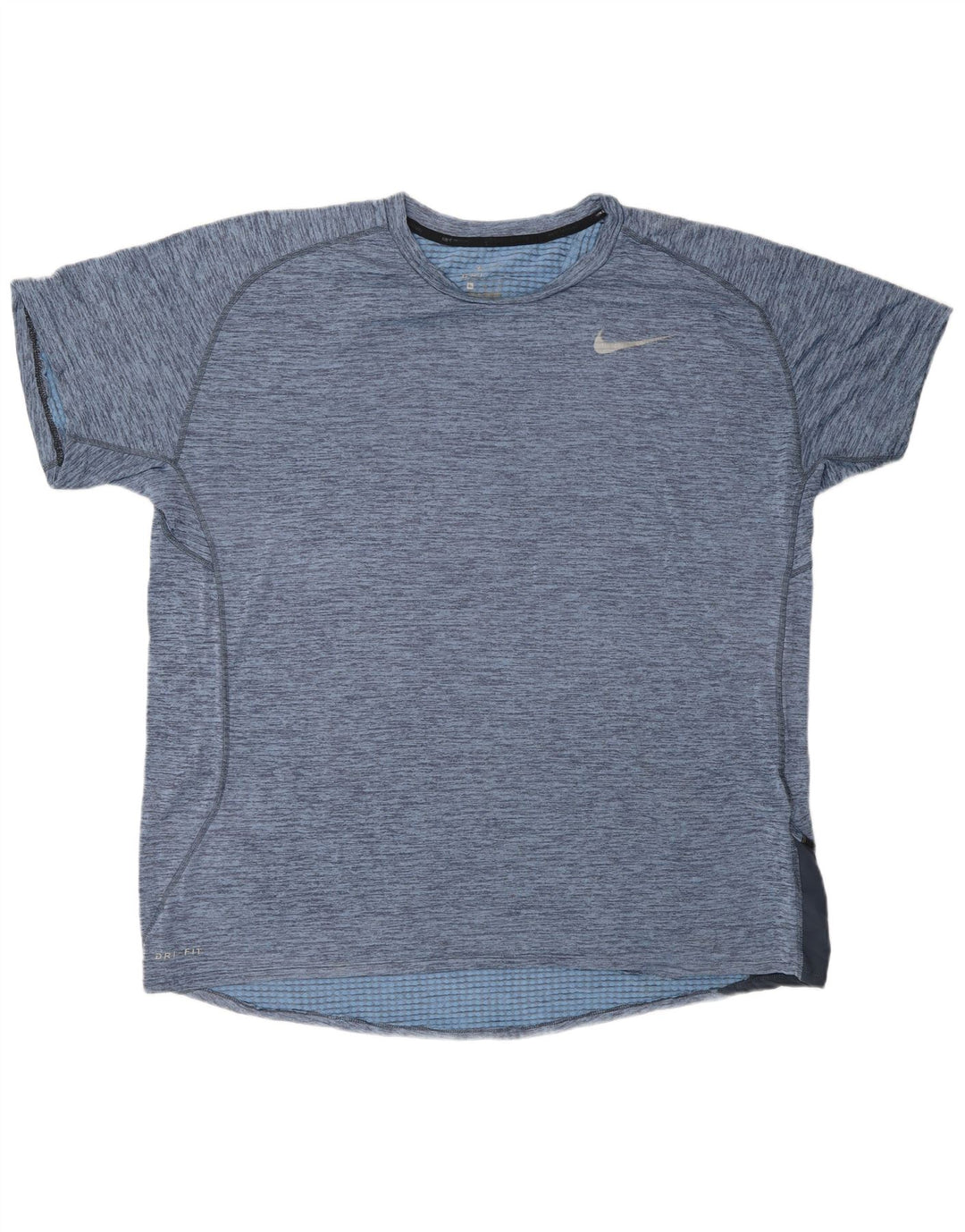 NIKE Camiseta Dri Fit para Hombre Top XL Poliéster Moteado Azul