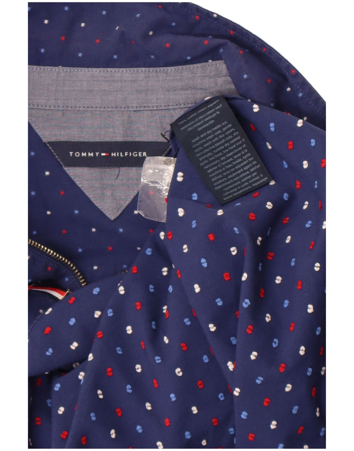 Tommy Hilfiger Camisa tipo pulóver para mujer Reino Unido 14 Algodón con lunares azul marino mediano