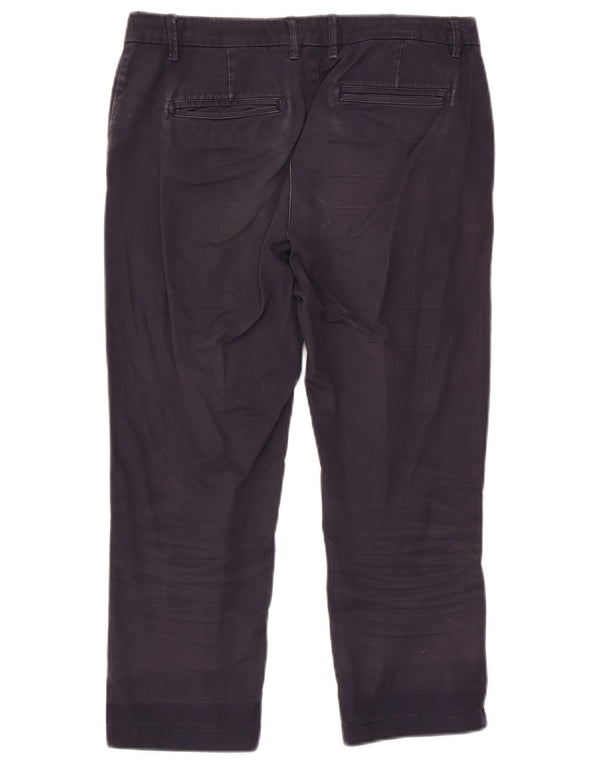 Pantalones Capri para Mujer Fat Face UK 10 Small W28 L22 Azul Marino Algodón