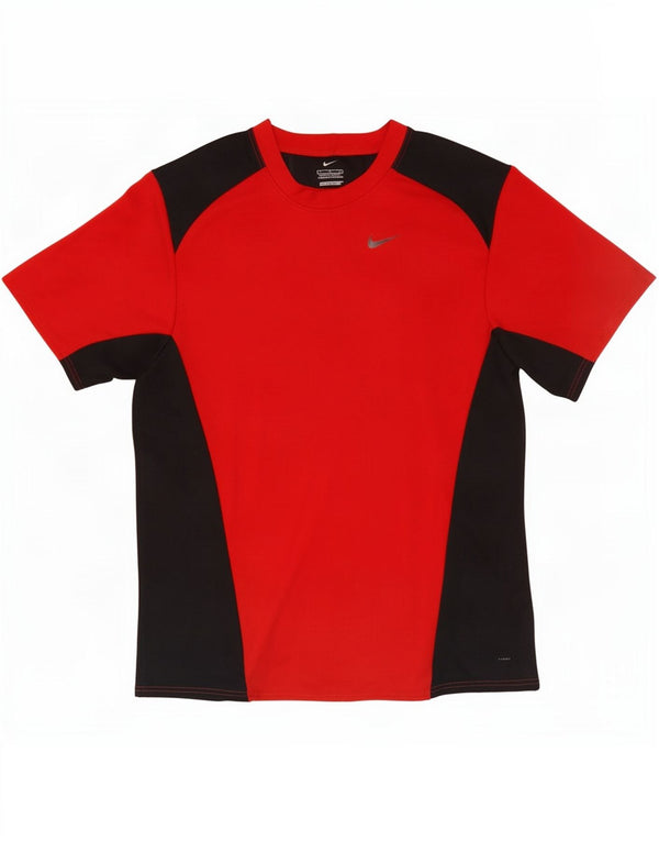 Camiseta Nike Dri Fit para hombre, talla grande, color rojo, poliéster