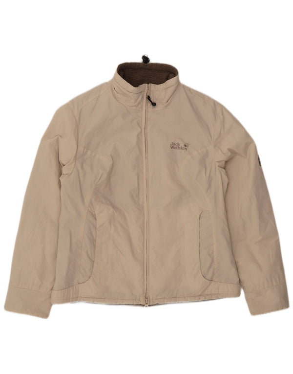 Jack Wolfskin Chaqueta Cortavientos Sherpa para Mujer UK 12/14 Medium Off White