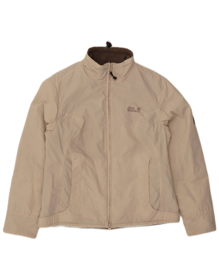 Jack Wolfskin Chaqueta Cortavientos Sherpa para Mujer UK 12/14 Medium Off White