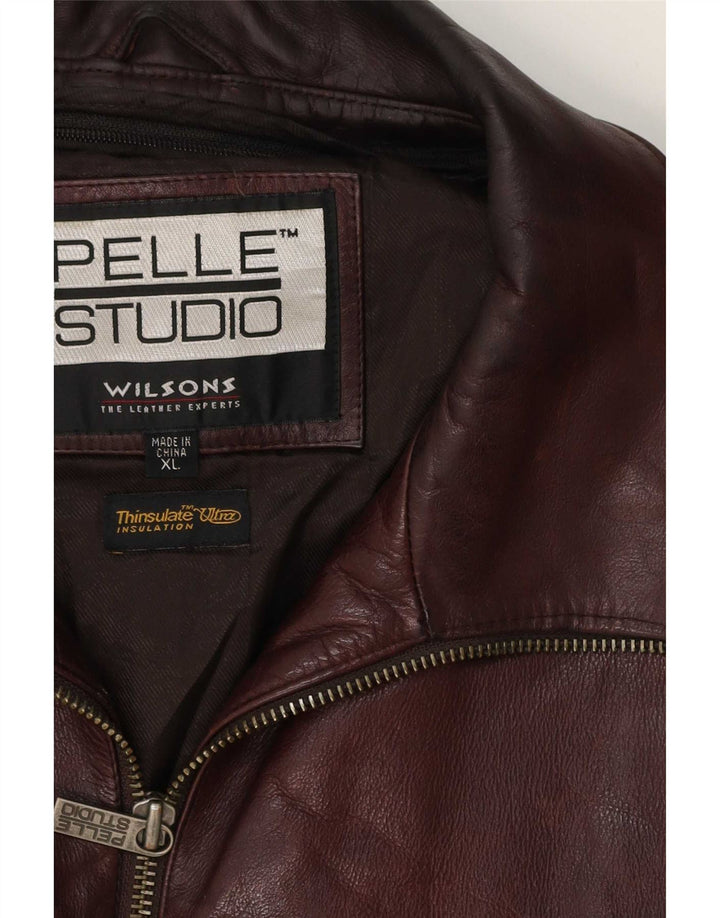 Wilsons Chaqueta de cuero para hombre UK 42 XL Marrón
