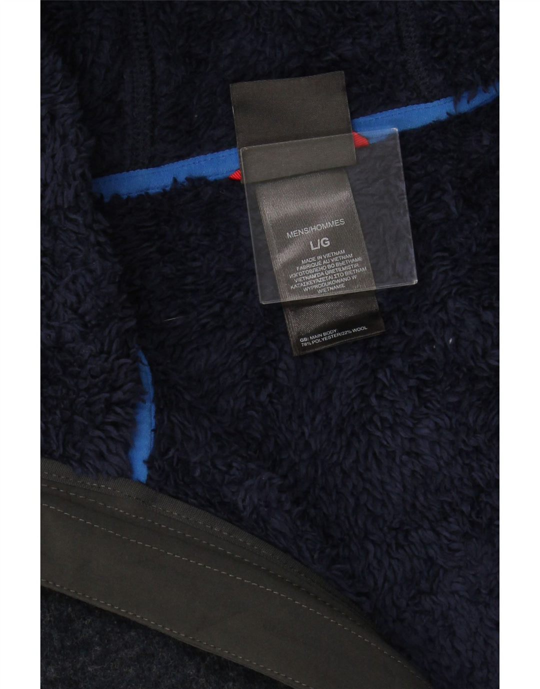 THE NORTH FACE Suéter tipo cárdigan con capucha para hombre Grande Poliéster azul marino