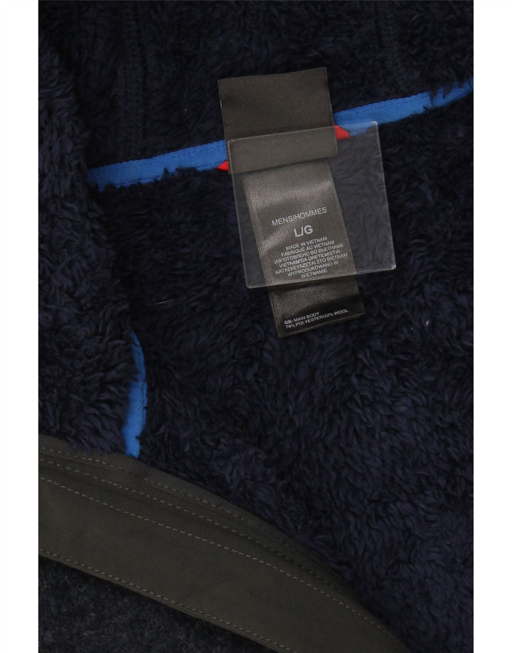 THE NORTH FACE Suéter tipo cárdigan con capucha para hombre Grande Poliéster azul marino