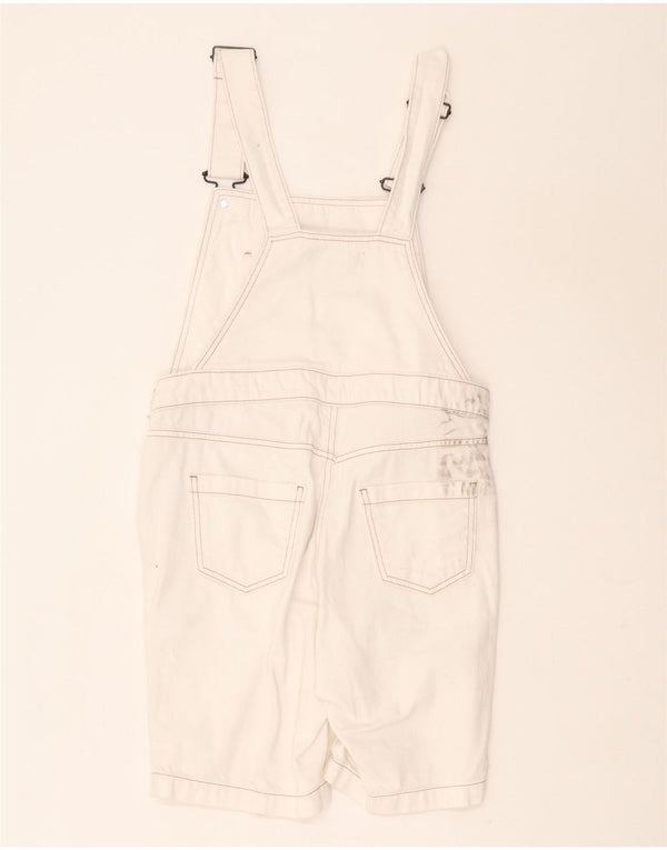 White Stuff Pantalones cortos tipo peto para mujer UK 8 Small W30 Algodón blanco