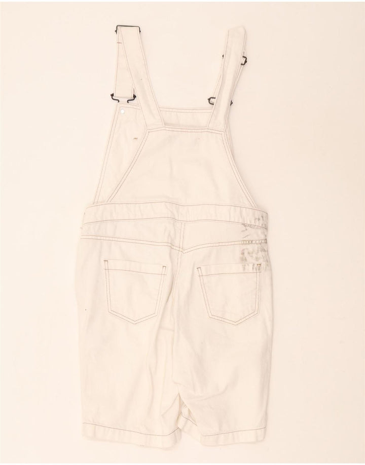 White Stuff Pantalones cortos tipo peto para mujer UK 8 Small W30 Algodón blanco