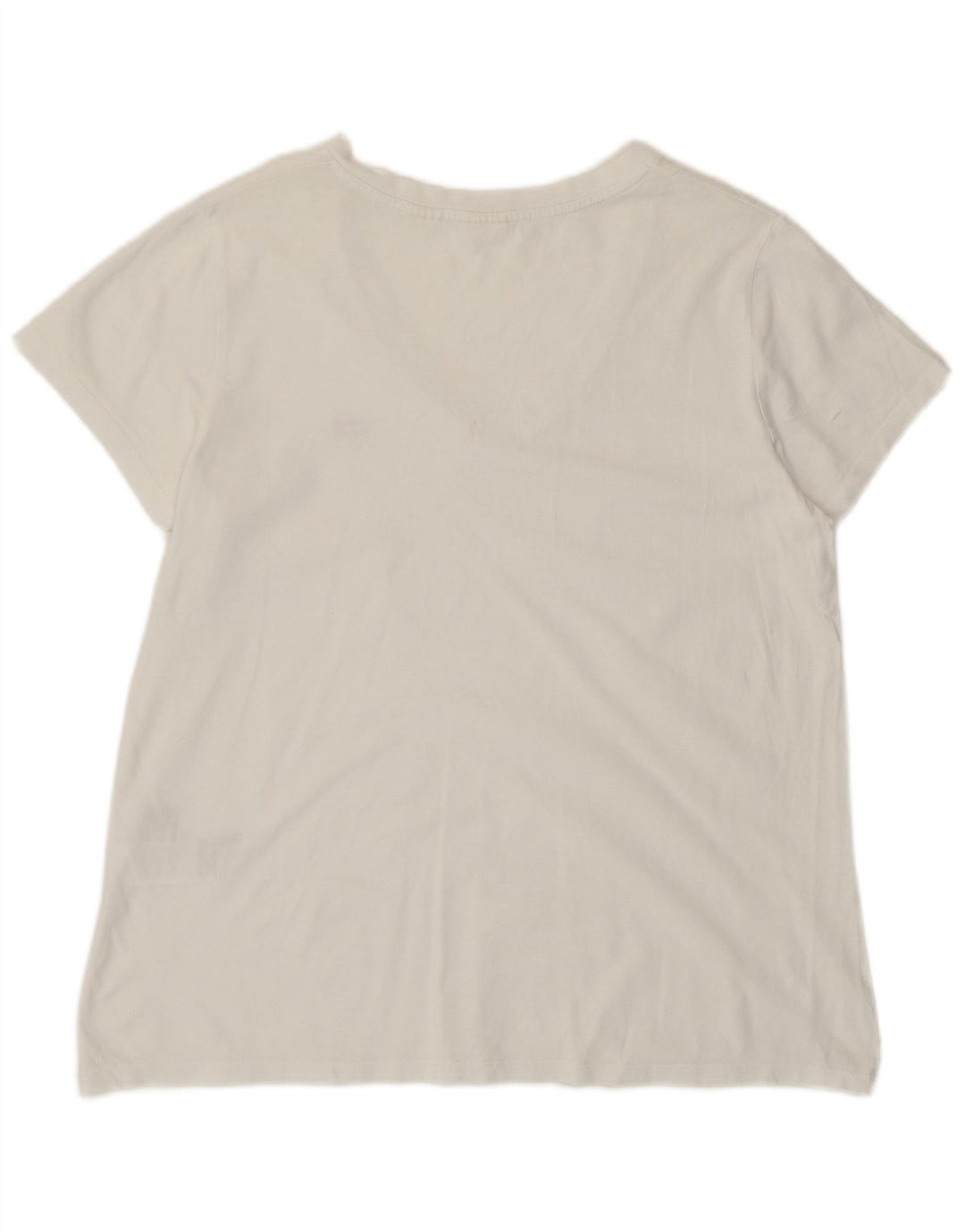 Levi's Camiseta para Mujer Top UK 44 Grande Algodón Blanco