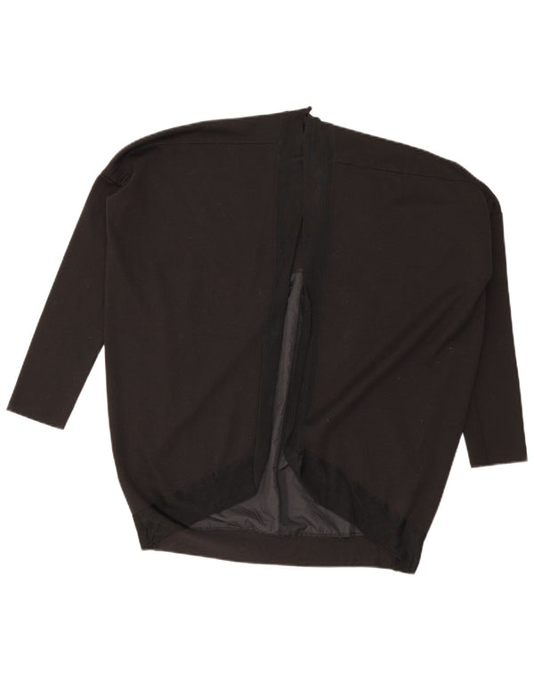 Zara Mujer Cárdigan Manga 3/4 Top UK 8 Small Negro