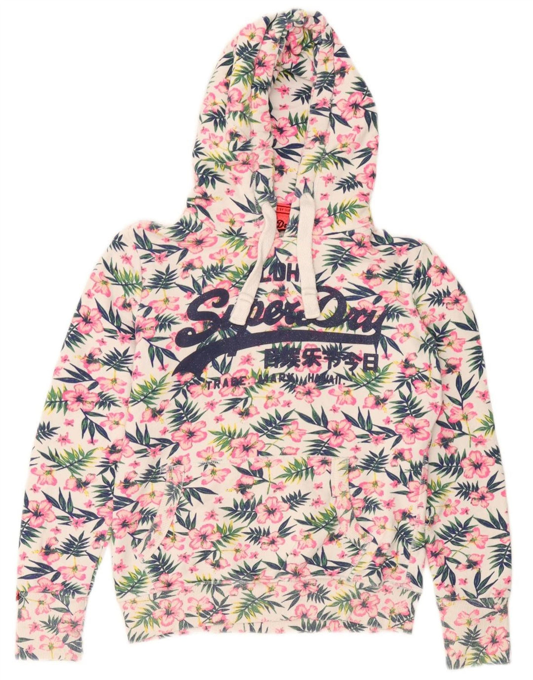 Superdry Jersey con capucha gráfica para mujer Reino Unido 40 Small Multicolor Floral