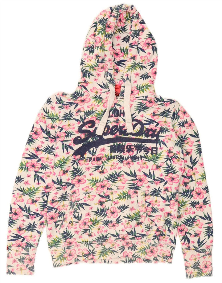 Superdry Jersey con capucha gráfica para mujer Reino Unido 40 Small Multicolor Floral