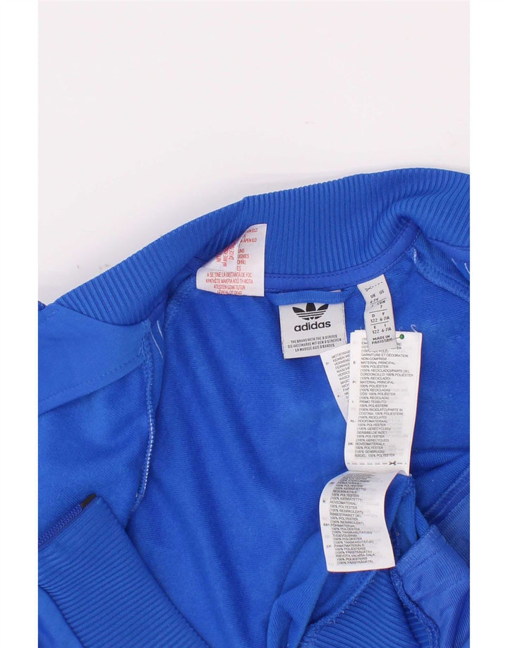 Adidas Chaqueta Chándal Niño 6-7 Años Azul Poliéster