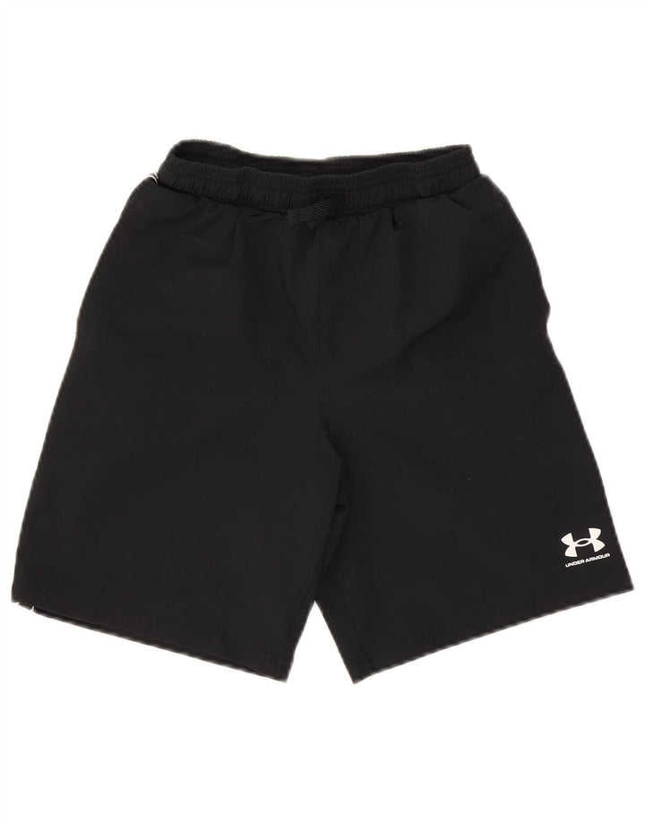Under Armour Pantalones cortos deportivos para niño 9-10 años Mediano Negro Poliéster