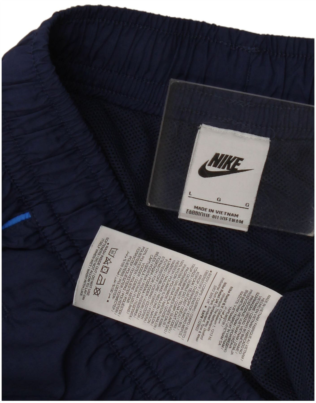 Nike - Pantalones de chándal para hombre, color azul marino, poliéster