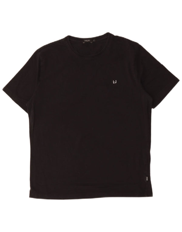Liu Jo - Camiseta para hombre, talla grande, color negro, algodón