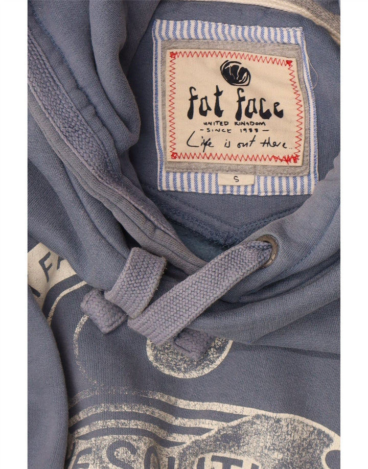 Sudadera con capucha y estampado gráfico de Fat Face para hombre Azul pequeño