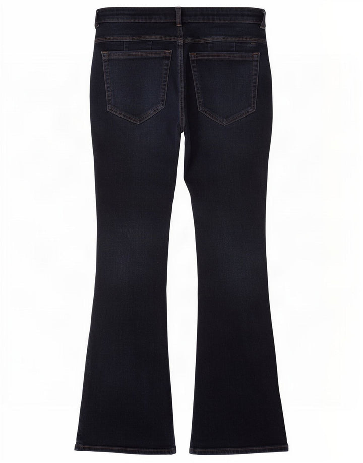 Marks & Spencer Vaqueros acampanados para mujer UK 12 Medium W30 L27 Azul marino