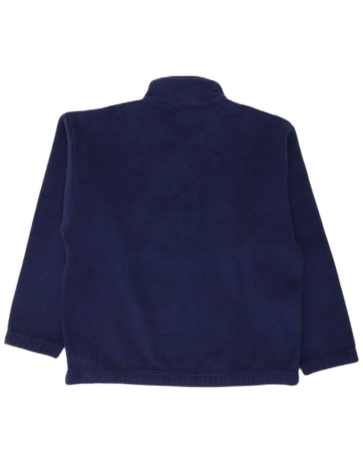 Sergio Tacchini Jersey de forro polar con cuello y cremallera para hombre grande Poliéster azul marino