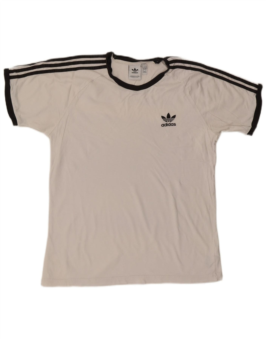 ADIDAS Camiseta Hombre Top Grande Algodón Blanco