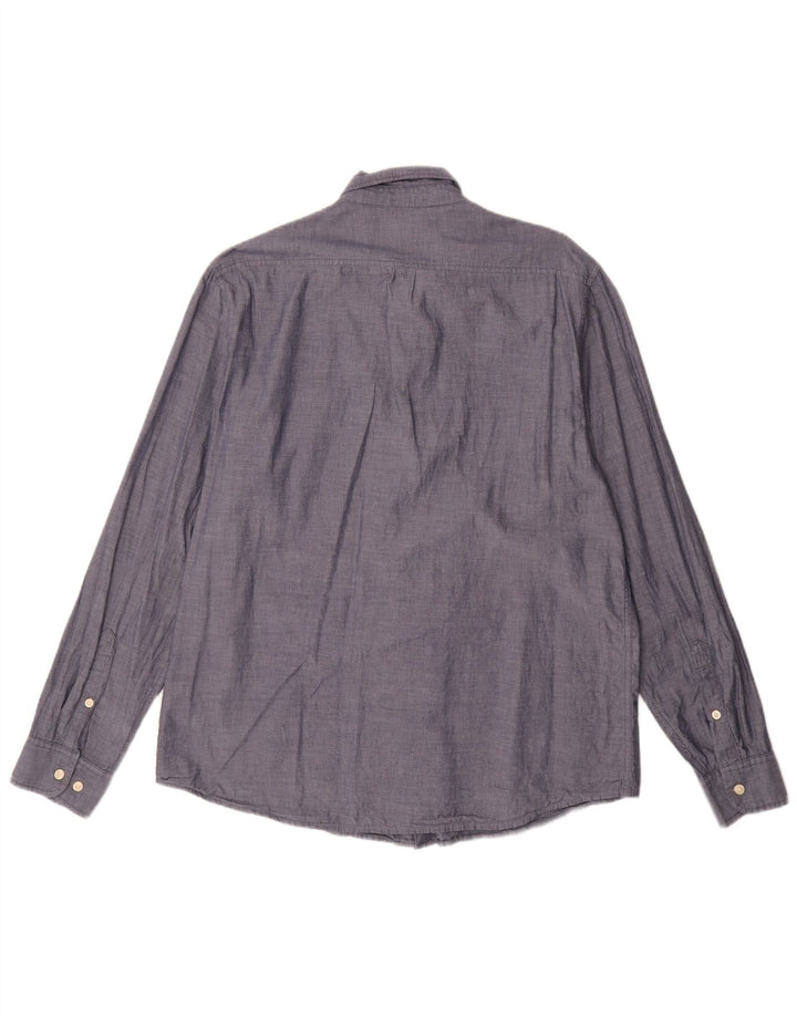 Camisa Lee Hombre XL Azul Marino Algodón