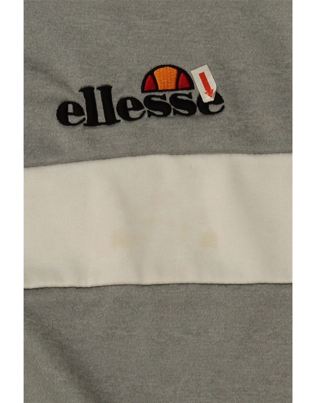 Ellesse Hombre Sudadera Gráfica Jersey Pequeño Gris Colorblock Poliéster