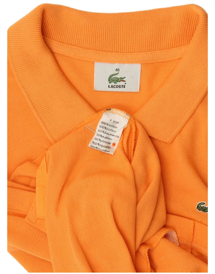 Blusa Lacoste Mujer Sin Mangas Talla 40 Mediana Naranja Algodón