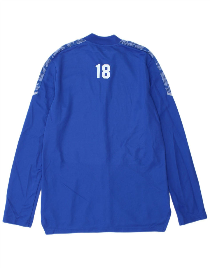 Adidas Mujer Chándal Top Chaqueta UK 12/14 Medio Azul Poliéster