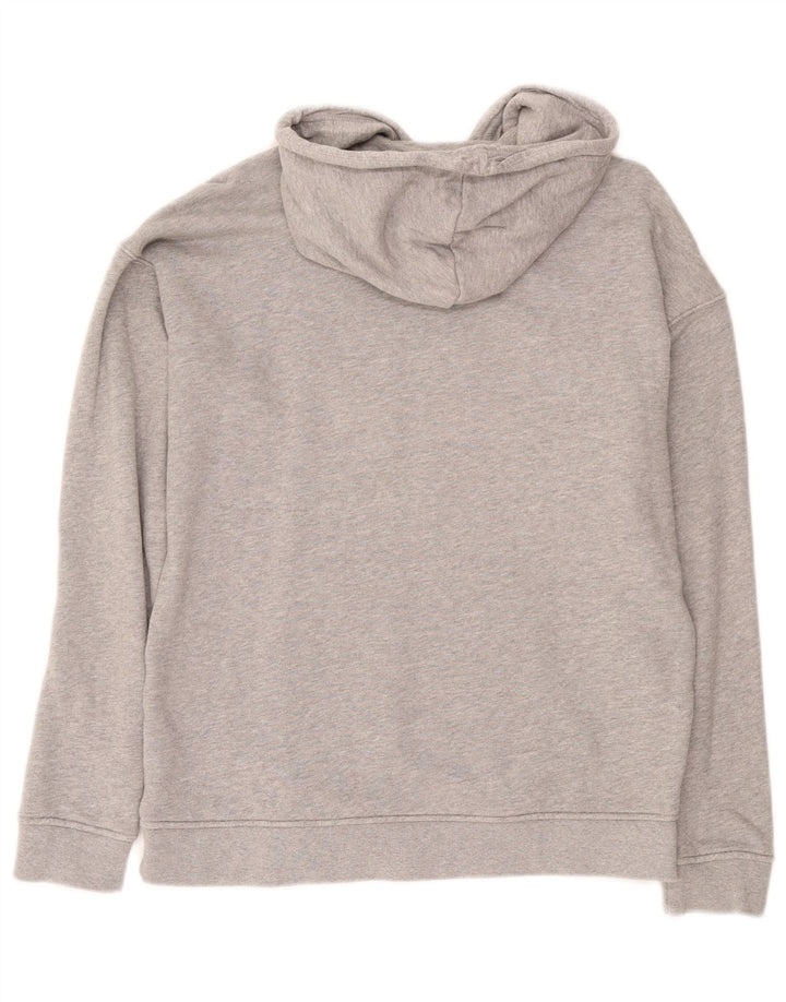 ADIDAS Jersey con capucha gráfico extragrande para mujer Reino Unido 8 Pequeño Algodón gris