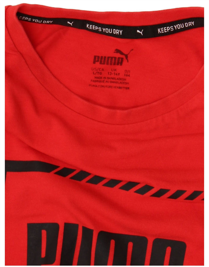 Puma Camiseta gráfica para niño 13-14 años Rojo