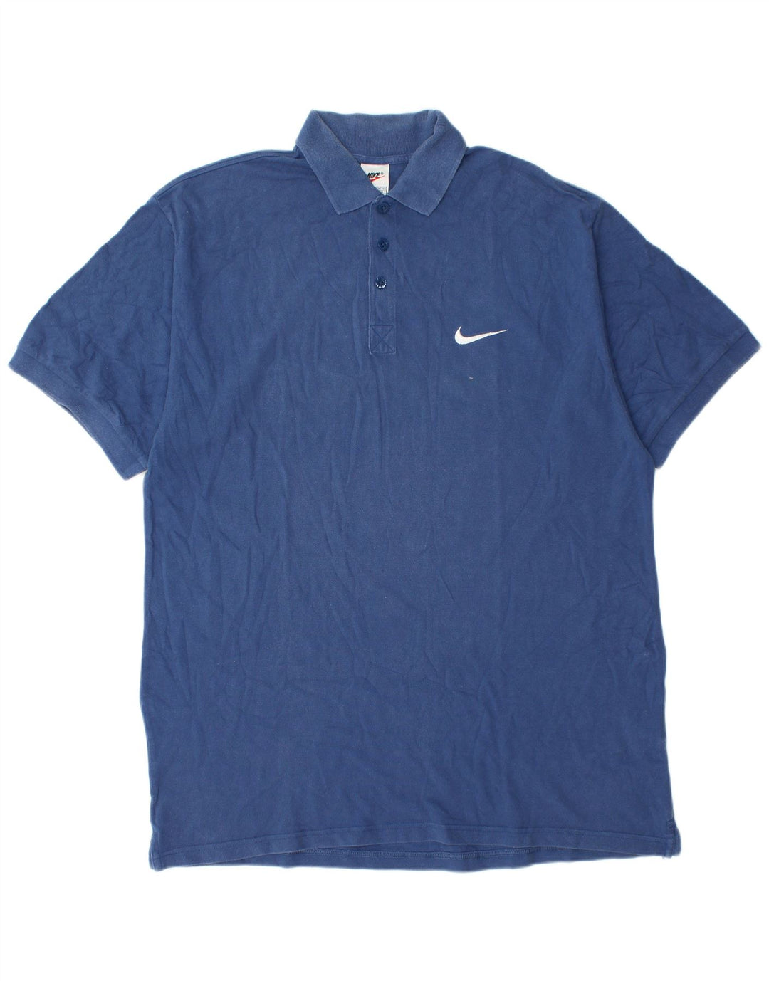 Nike Polo para hombre UK 42/44 Grande Azul Algodón