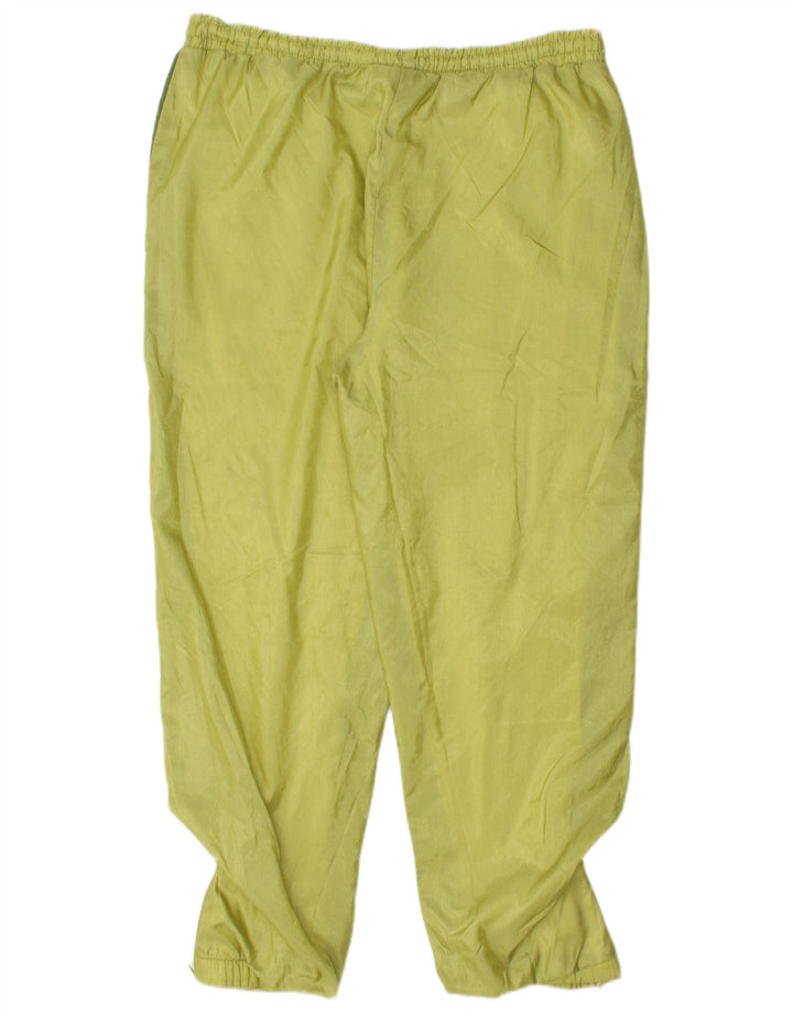 Vintage hombres chándal pantalones joggers grande verde colorblock