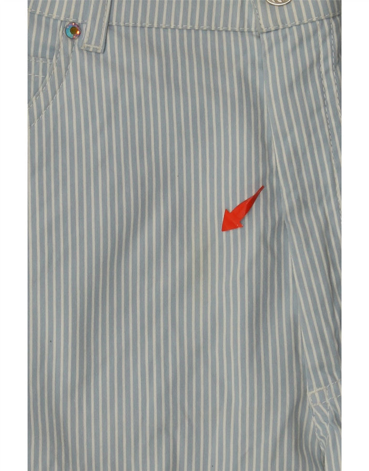 CALLE. GERMAIN Pantalón Casual Recto Mujer Mediano W28 L27 Azul Rayas