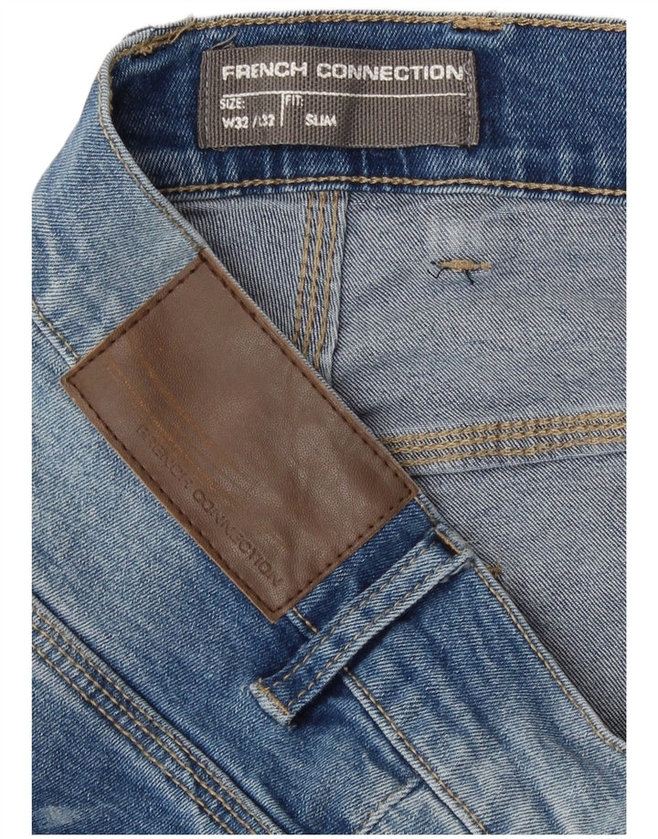 French Connection Vaqueros ajustados para hombre W32 L32 Algodón azul