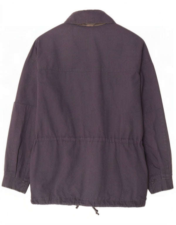 Samas Parka con capucha para hombre UK 42 XL Algodón azul marino