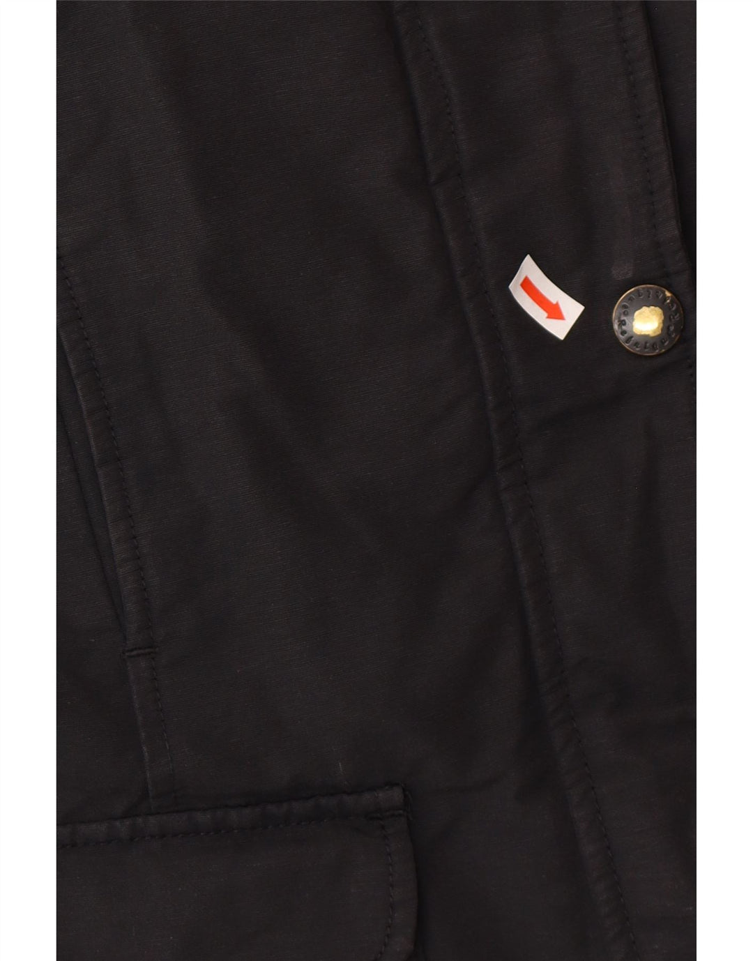 Refrigue Parka con capucha para mujer UK 10 Small Black Cotton